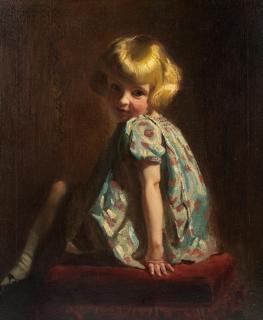 Frank O. Salisbury RI, ROI, RP - Portrait of Mary Elisabeth Reid Dick, daughter of William Reid Dick