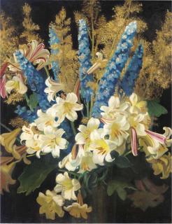 Frank O. Salisbury - Lilium, delphinium and boccania