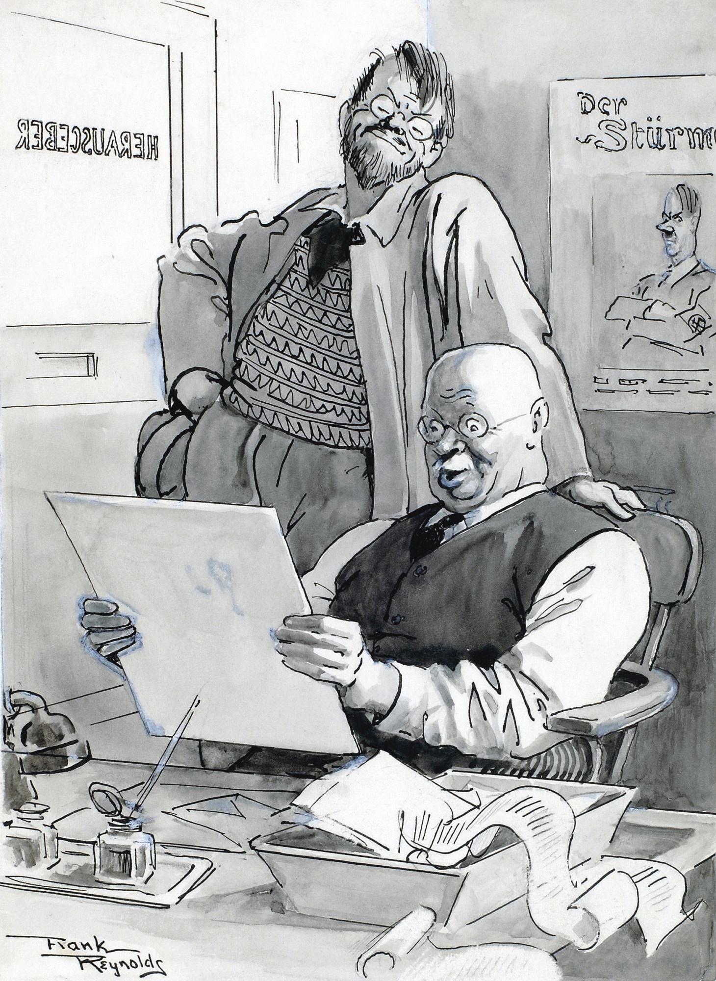 Frank Reynolds - \'My Dear Carl, I Congratulate You! This Cartoon Of Churchill, Reduced To Smoking Cigarettes, Should Put New Heart Into Our People!\'