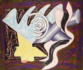 Frank Stella - A Hungry Cat Ate Up the Goat (Axsom 172)