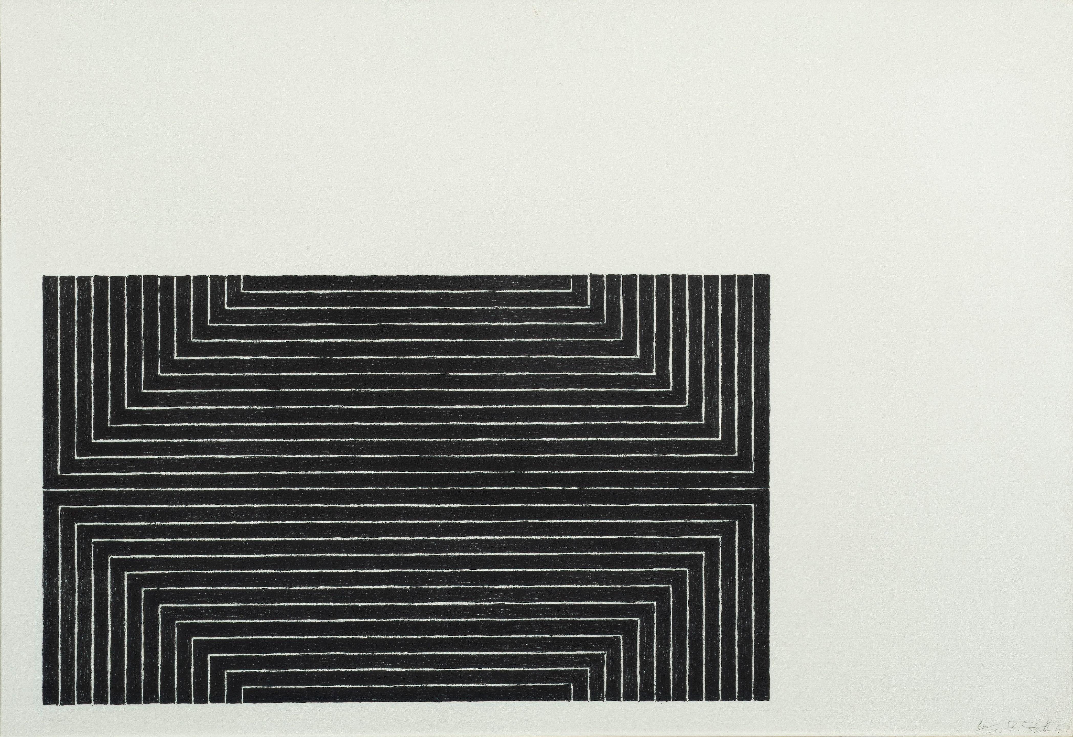 Frank Stella - Bethlehem\'s Hospital from Black series, 1967