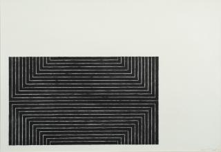 Frank Stella - Bethlehem\'s Hospital from Black series, 1967
