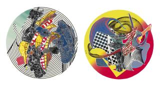 Frank Stella - Calnogor and Egyplosis, from Imaginary Places II