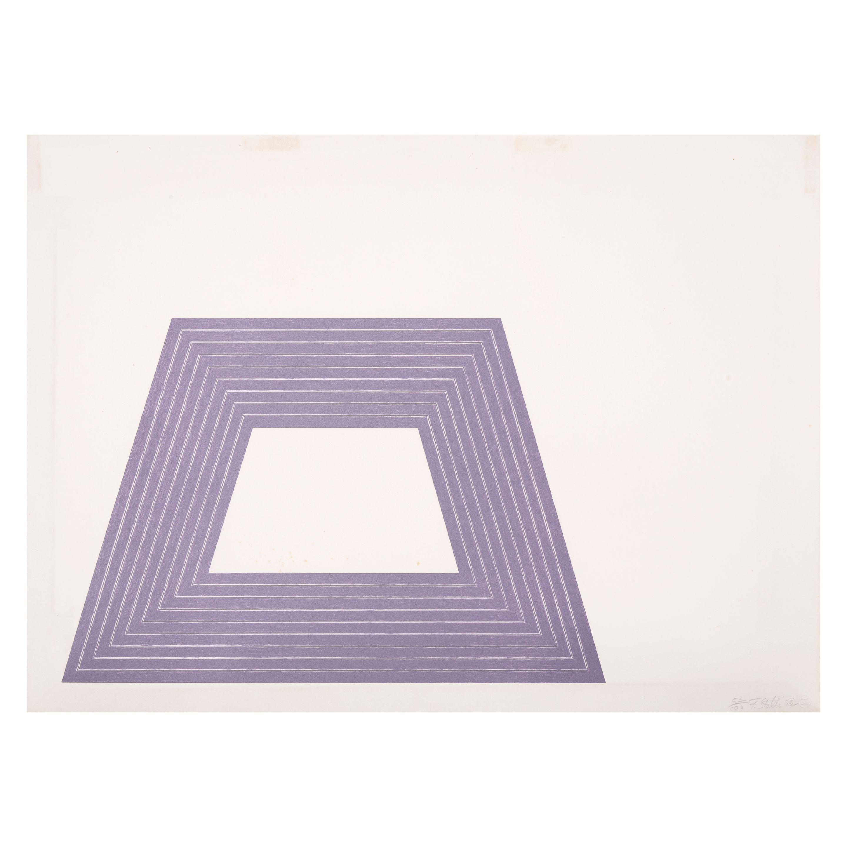 Frank Stella - Ileana Sonnabend, from Purple Series