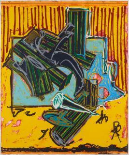 Frank Stella - La Penna di Hu, from Italian Folktales