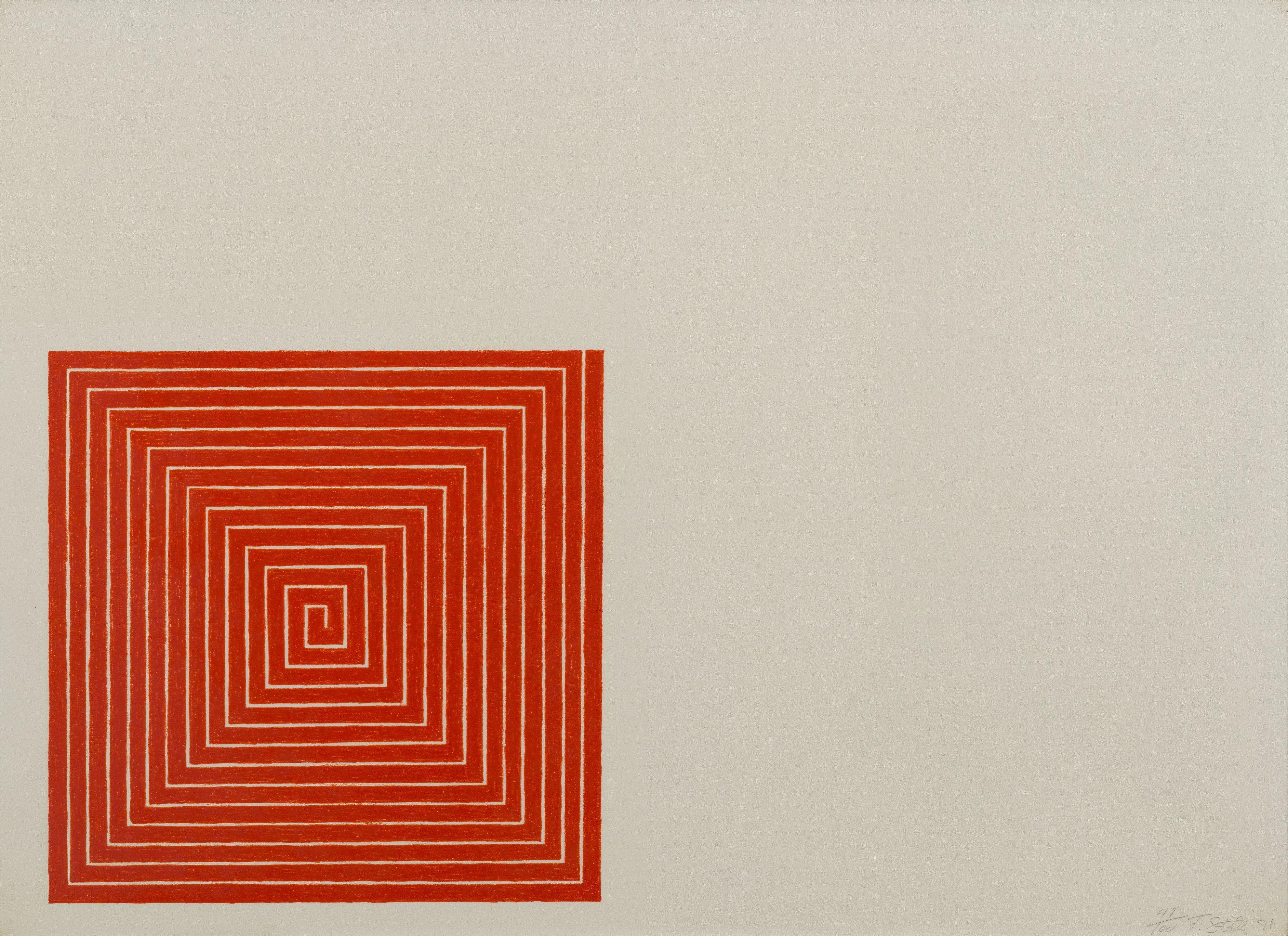 Frank Stella - New Madrid from Benjamin Moore series, 1971