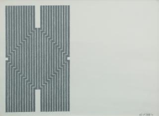 Frank Stella - Newstead Abbey from Aluminium series, 1970