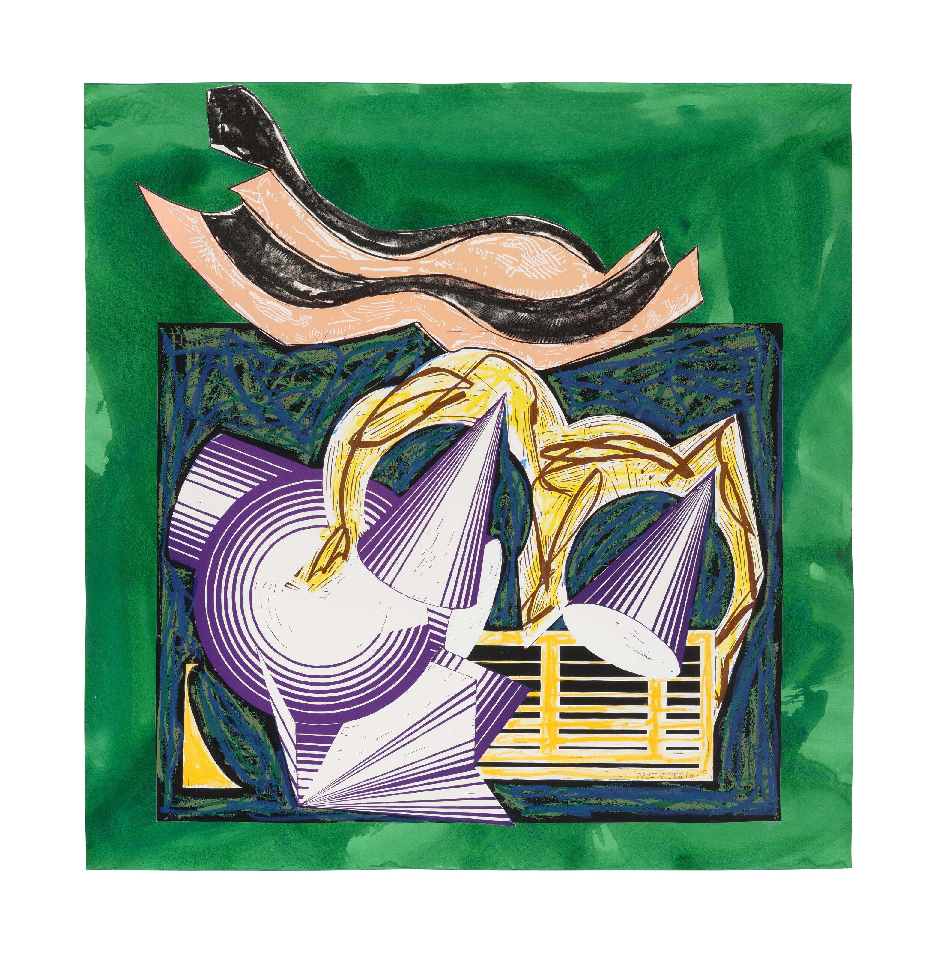 Frank Stella - One Small Goat Papa Bought for Two Zuzim, from: Illustrations After El Lissitzky\'s Had Gadya