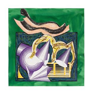 Frank Stella - One Small Goat Papa Bought for Two Zuzim, from: Illustrations After El Lissitzky\'s Had Gadya