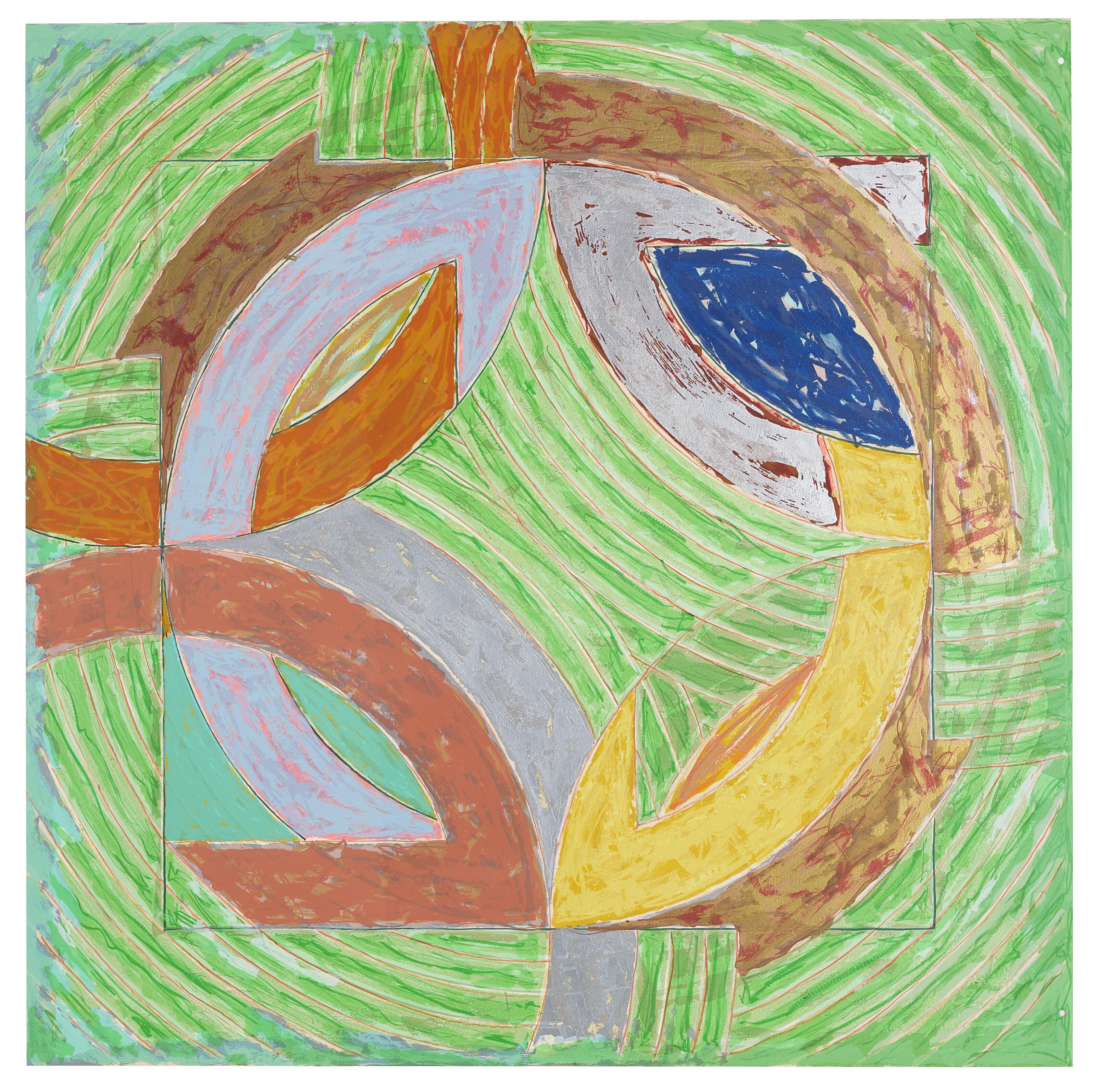 Frank Stella - Polar Co-Ordinates IV, from Polar Co-ordinates for Ronnie Peterson