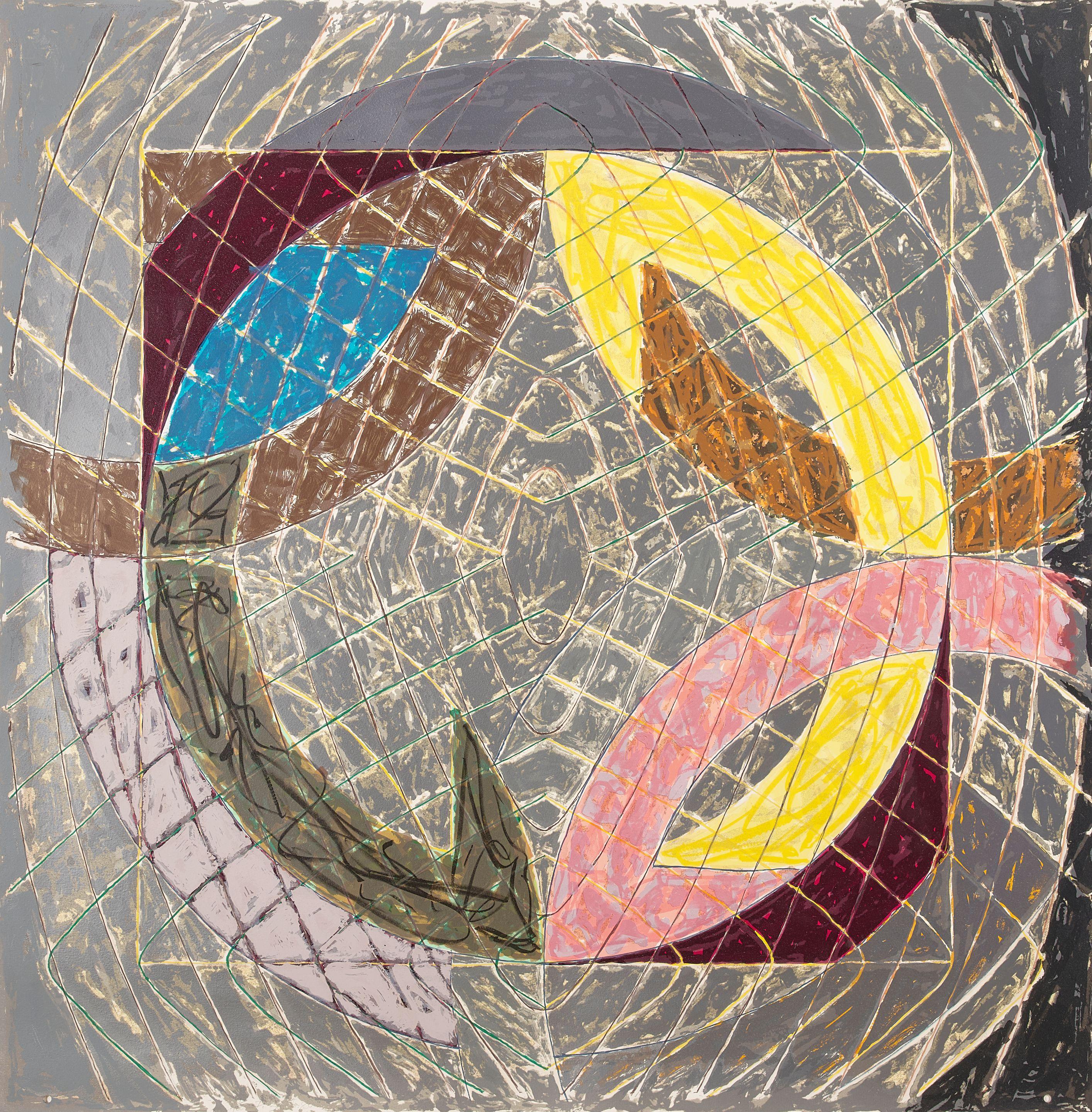 Frank Stella - Polar Co-ordinates VIII, from Polar Co-ordinates for Ronnie Peterson