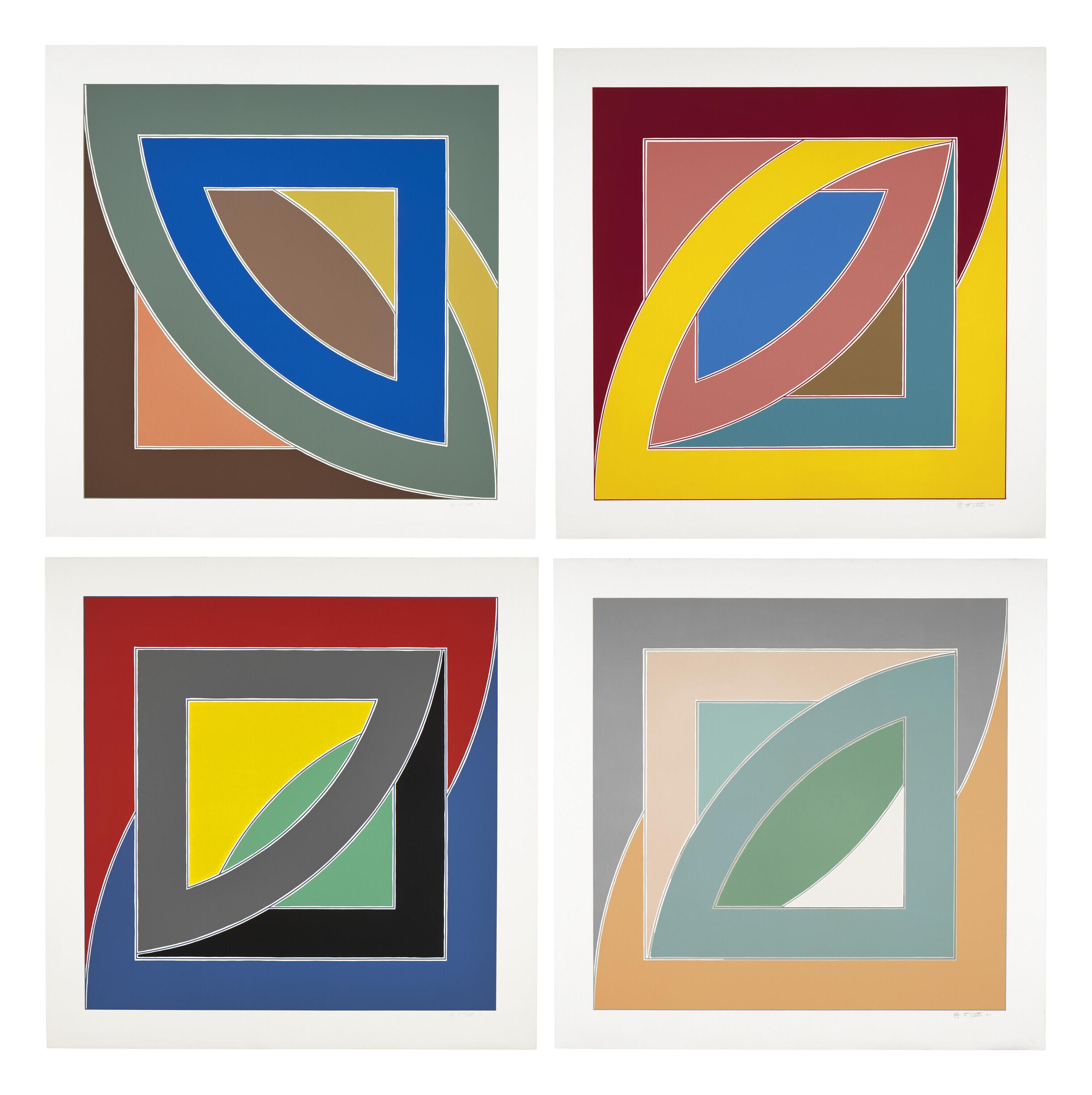 Frank Stella - River of Ponds I-IV