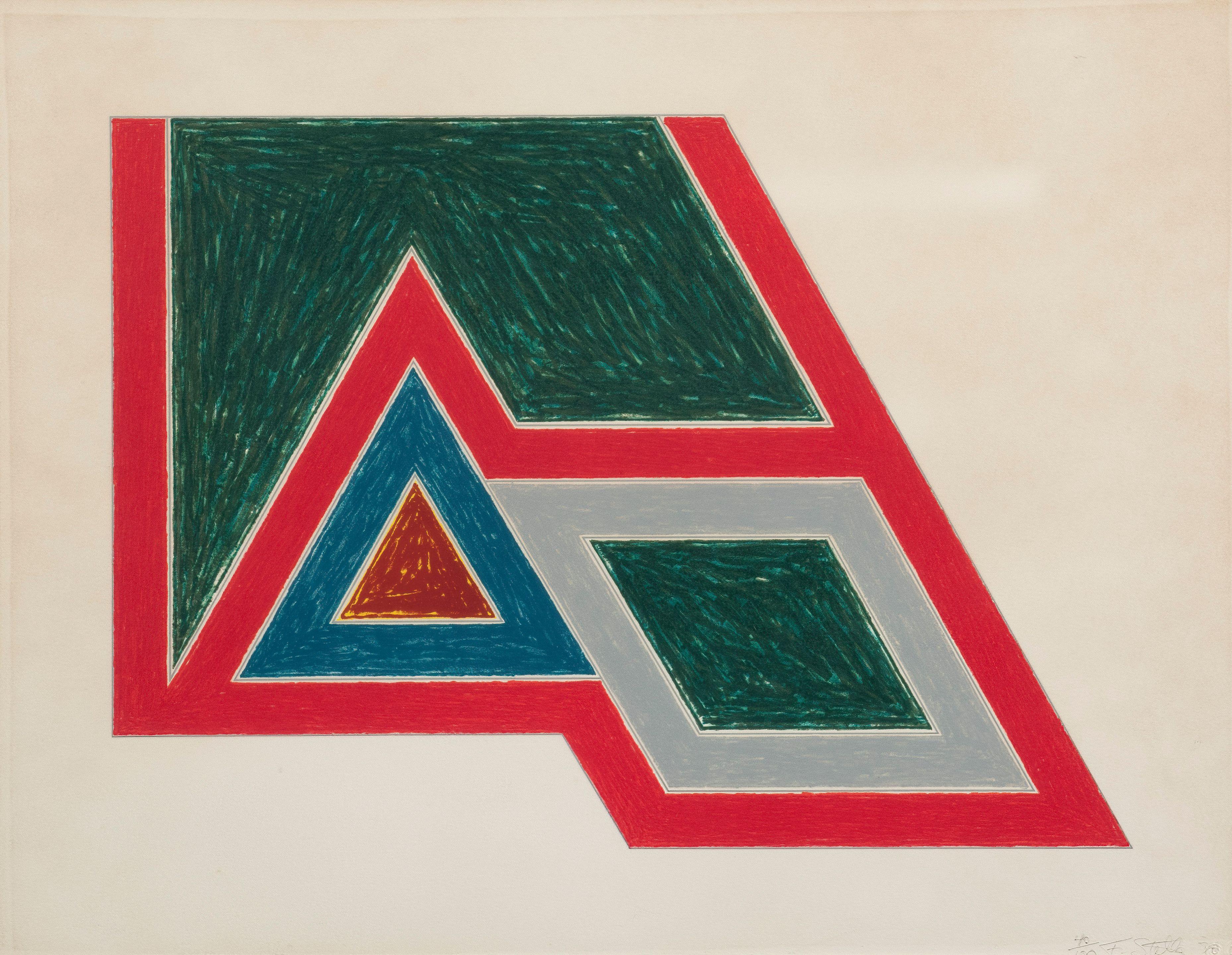Frank Stella - Sanbornville from the Eccentric Polygons series, 1974