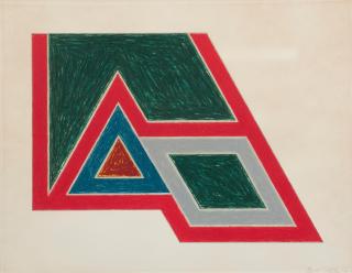 Frank Stella - Sanbornville from the Eccentric Polygons series, 1974