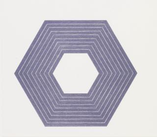 Frank Stella - Sidney Guberman, from Purple series (Axsom 68)