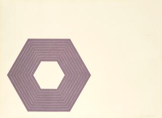 Frank Stella - Sidney Guberman, from Purple series