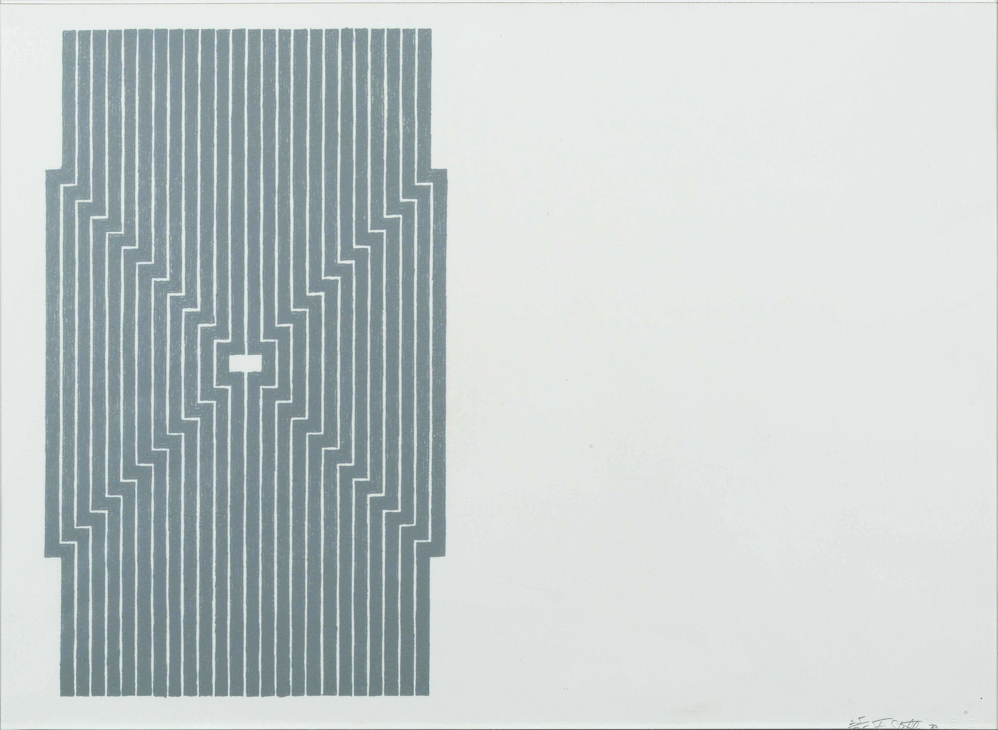 Frank Stella - Six Mile Bottom from the Aluminum series,1970