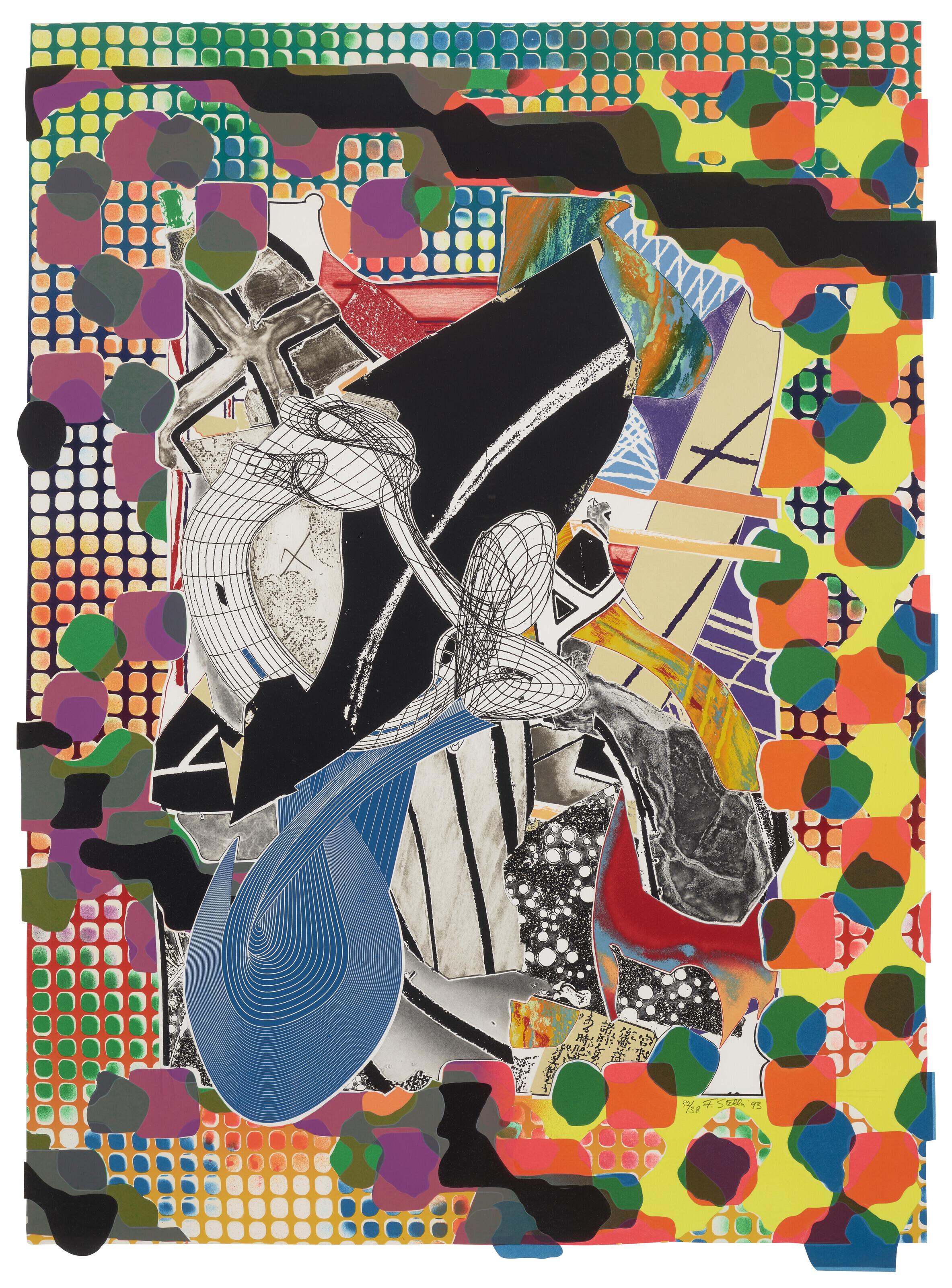 Frank Stella - The Affidavit, from Moby Dick Deckle Edges