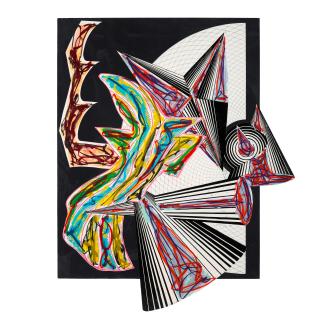 Frank Stella - Then Came Death and Took the Butcher, from Illustrations after El Lissitzky\'s Had Gadya