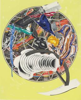 Frank Stella - Whale as a dish, from: Waves II