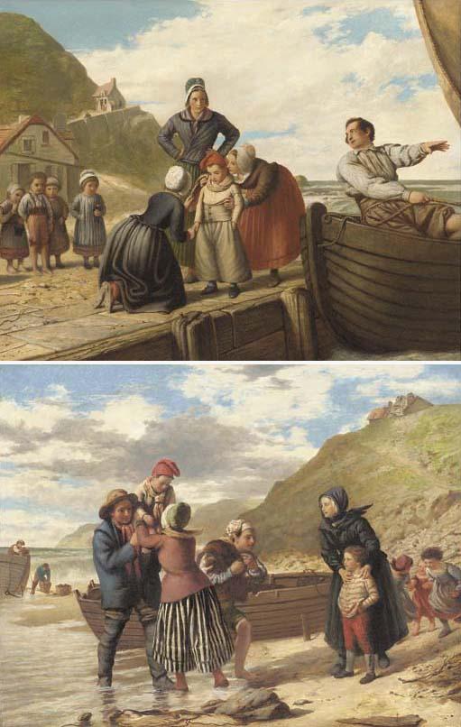 Frank Stone - The voyage out; and The return