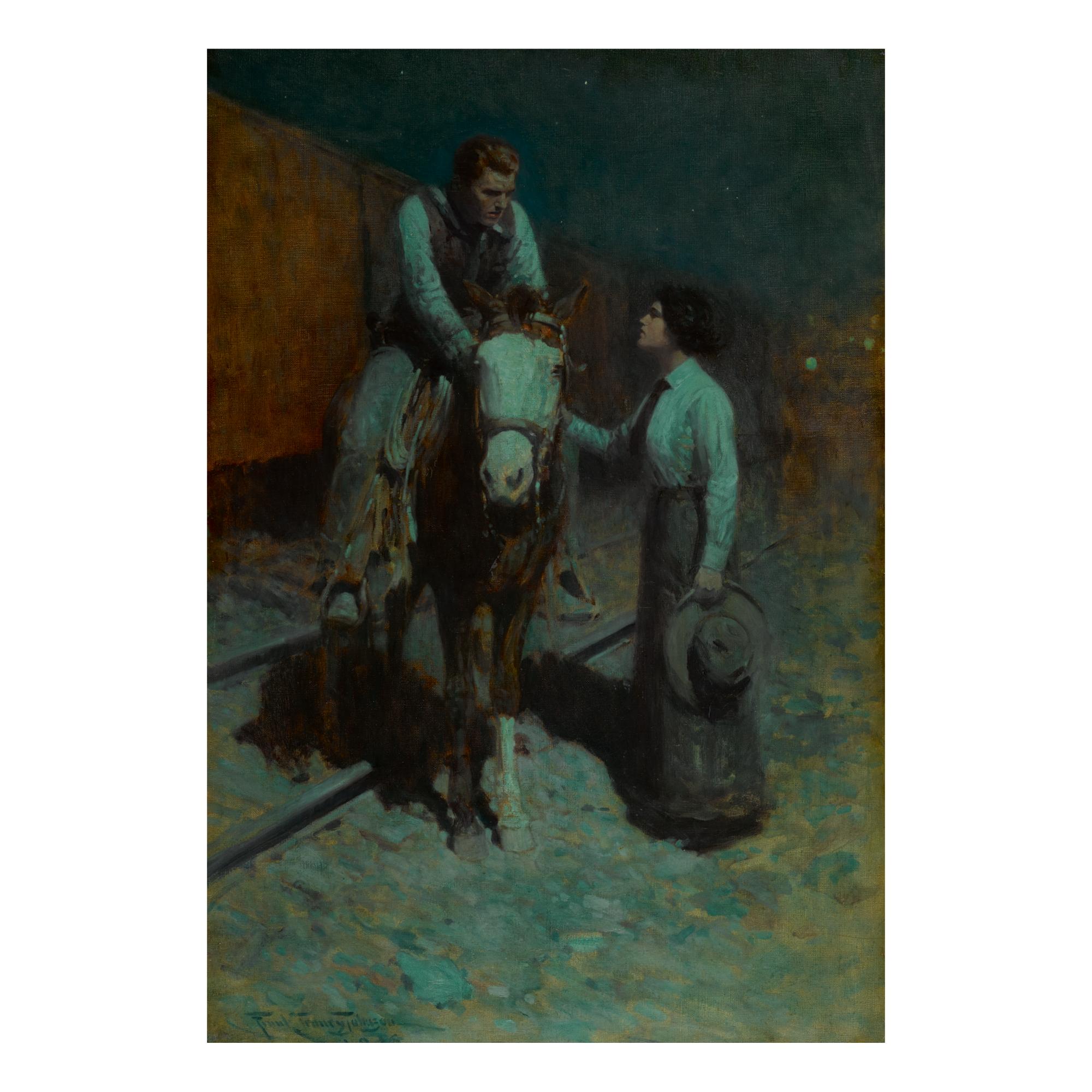 Frank Tenney Johnson - Girl And Cowboy