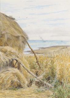 Frank Walton - The Severn Sea (illustrated); Rabbits by a Hayrick