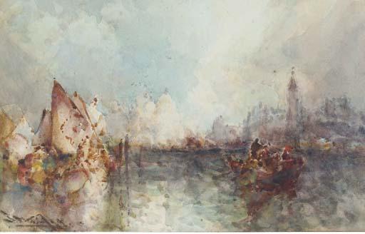 Frank Wasley - At The Entrance To The Grand Canal, Venice