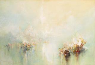 Frank Wasley - Sailing vessels off the Venetian lagoon