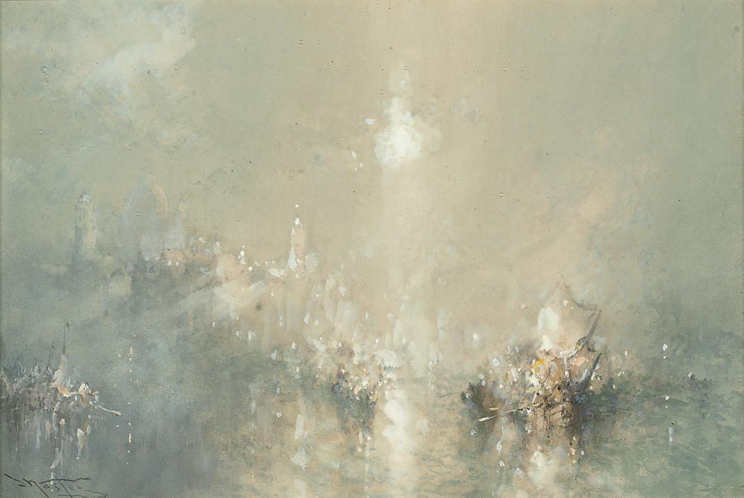 Frank Wasley - Venice: A symphony in green and gold