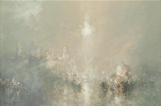 Frank Wasley - Venice:  A symphony in green and gold