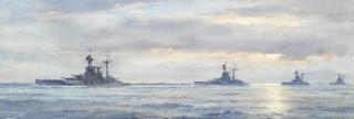 Frank Watson Wood - HMS Queen Elizabeth, Revenge, Ramillies and Royal Oak of the Atlantic Fleet