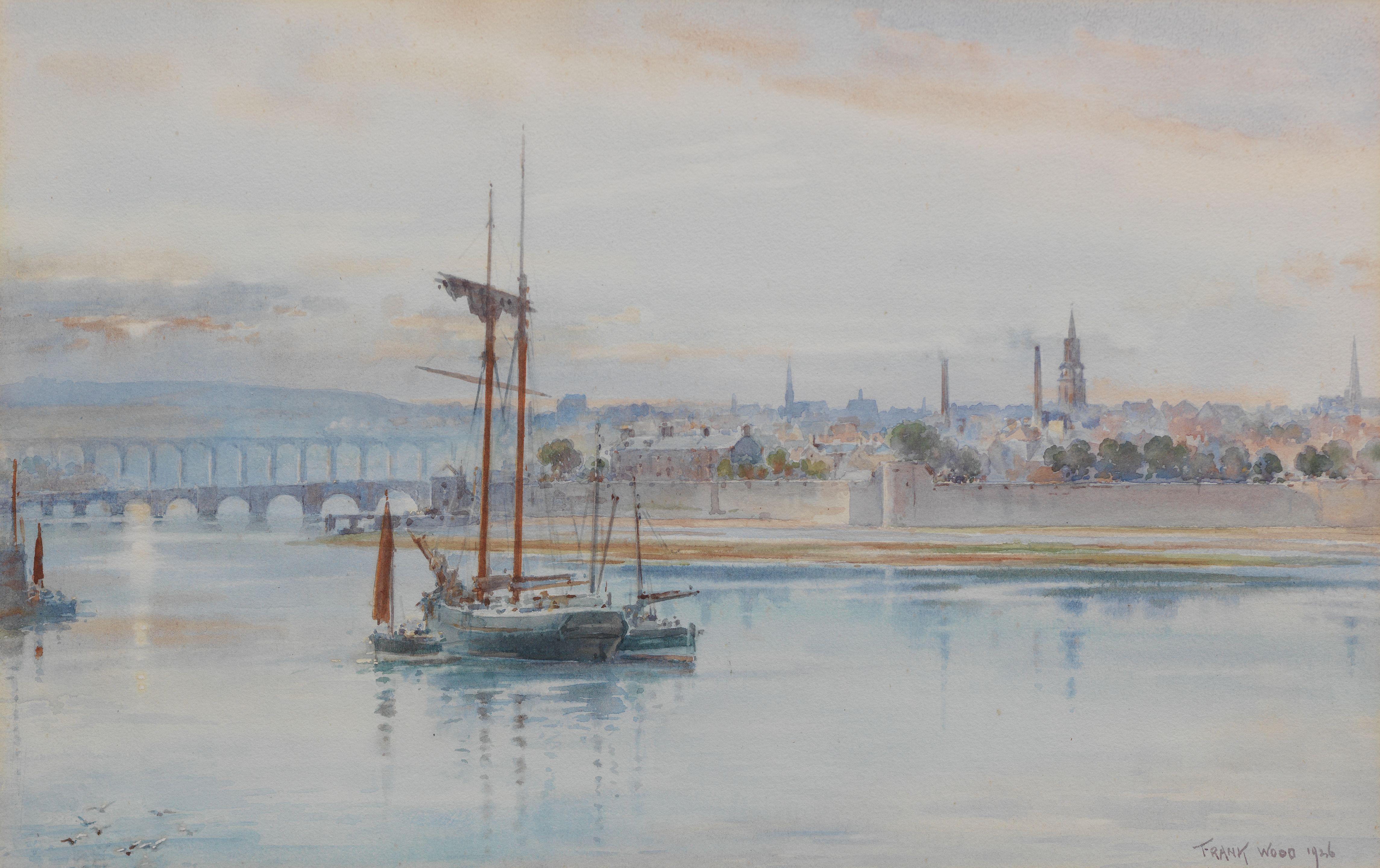 Frank Watson Wood - The Bridges, Berwick-upon-Tweed
