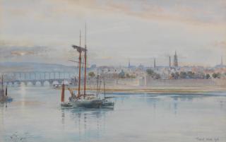 Frank Watson Wood - The Bridges, Berwick-upon-Tweed