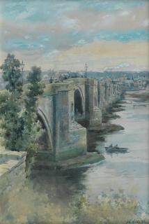 Frank Watson Wood - The Old Bridge, Berwick-upon-Tweed