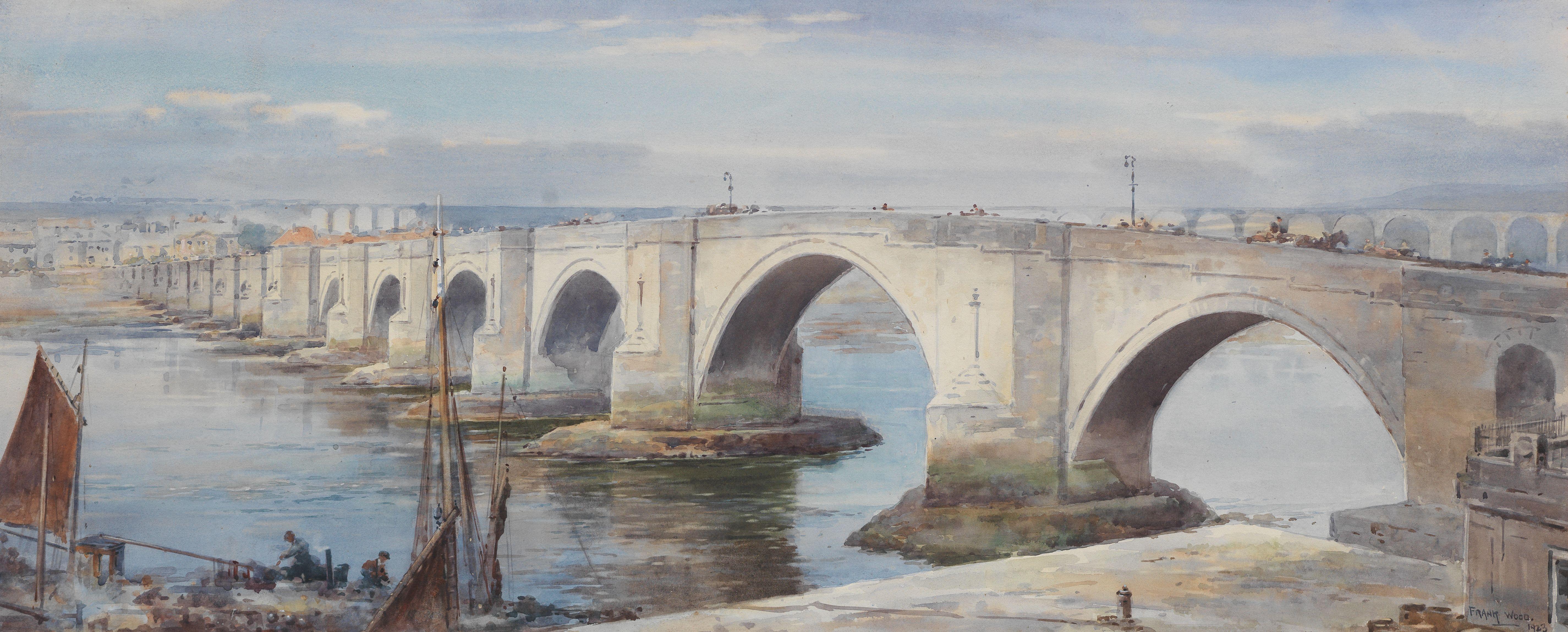 Frank Watson Wood - The Old Bridge, Berwick Upon Tweed