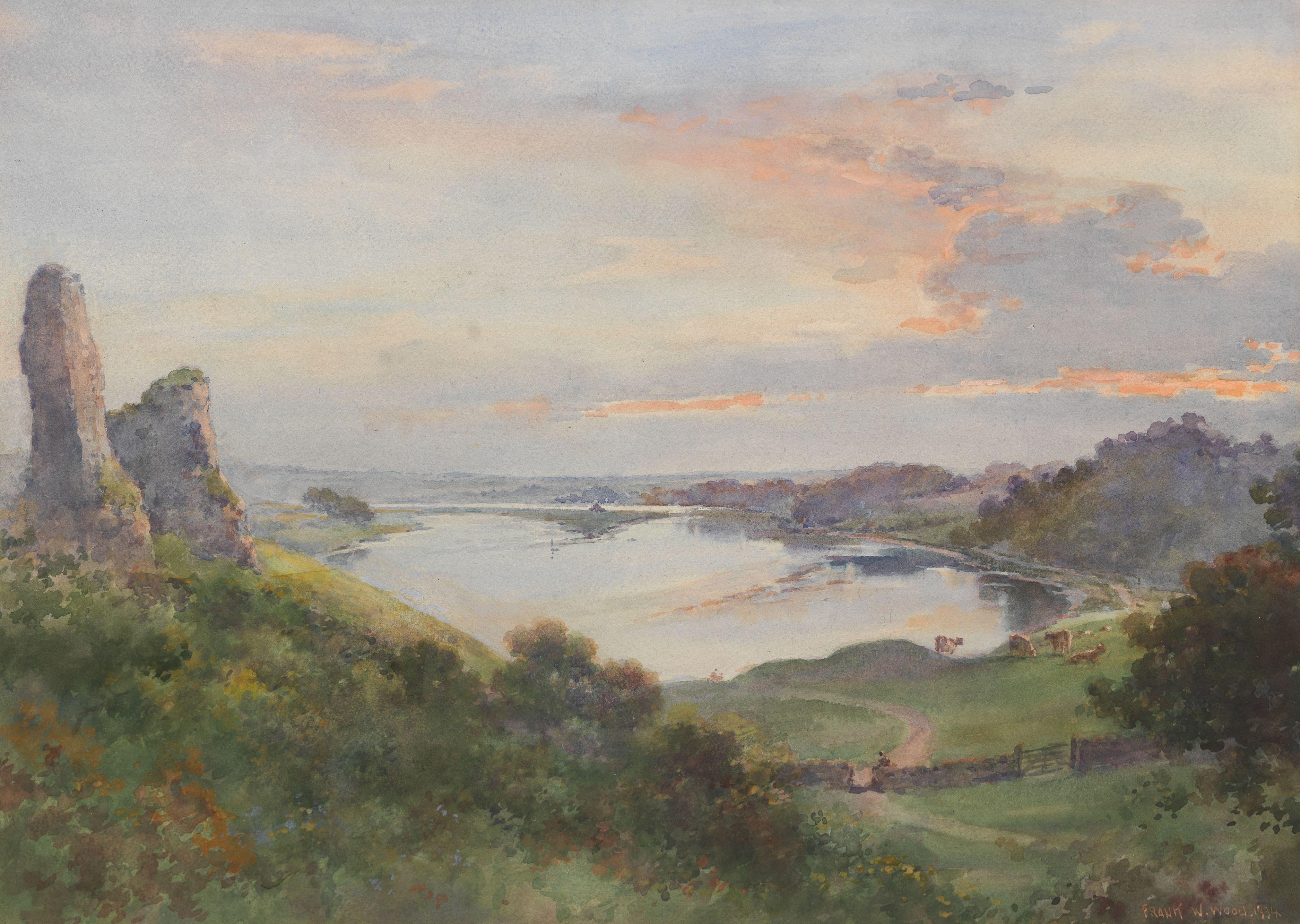 Frank Watson Wood - The River Tweed from the Ramparts