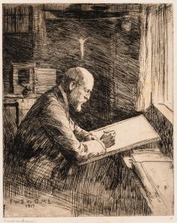 Frank Weston Benson - Portrait of Charles Martin Loeffler