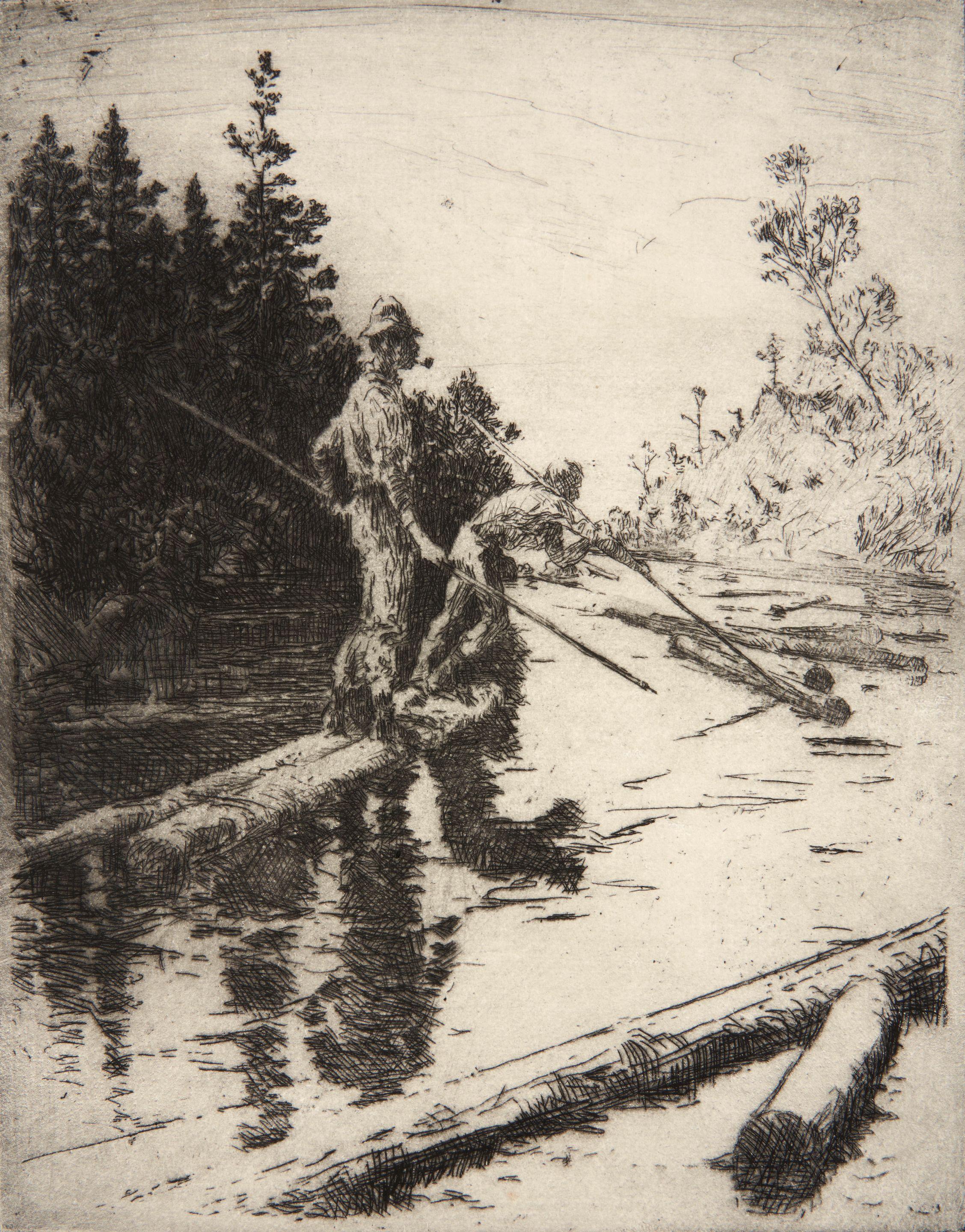 Frank Weston Benson - River Drivers