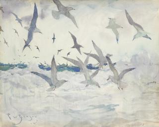 Frank Weston Benson - Sea Gulls