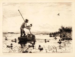 Frank Weston Benson - Setting Decoys