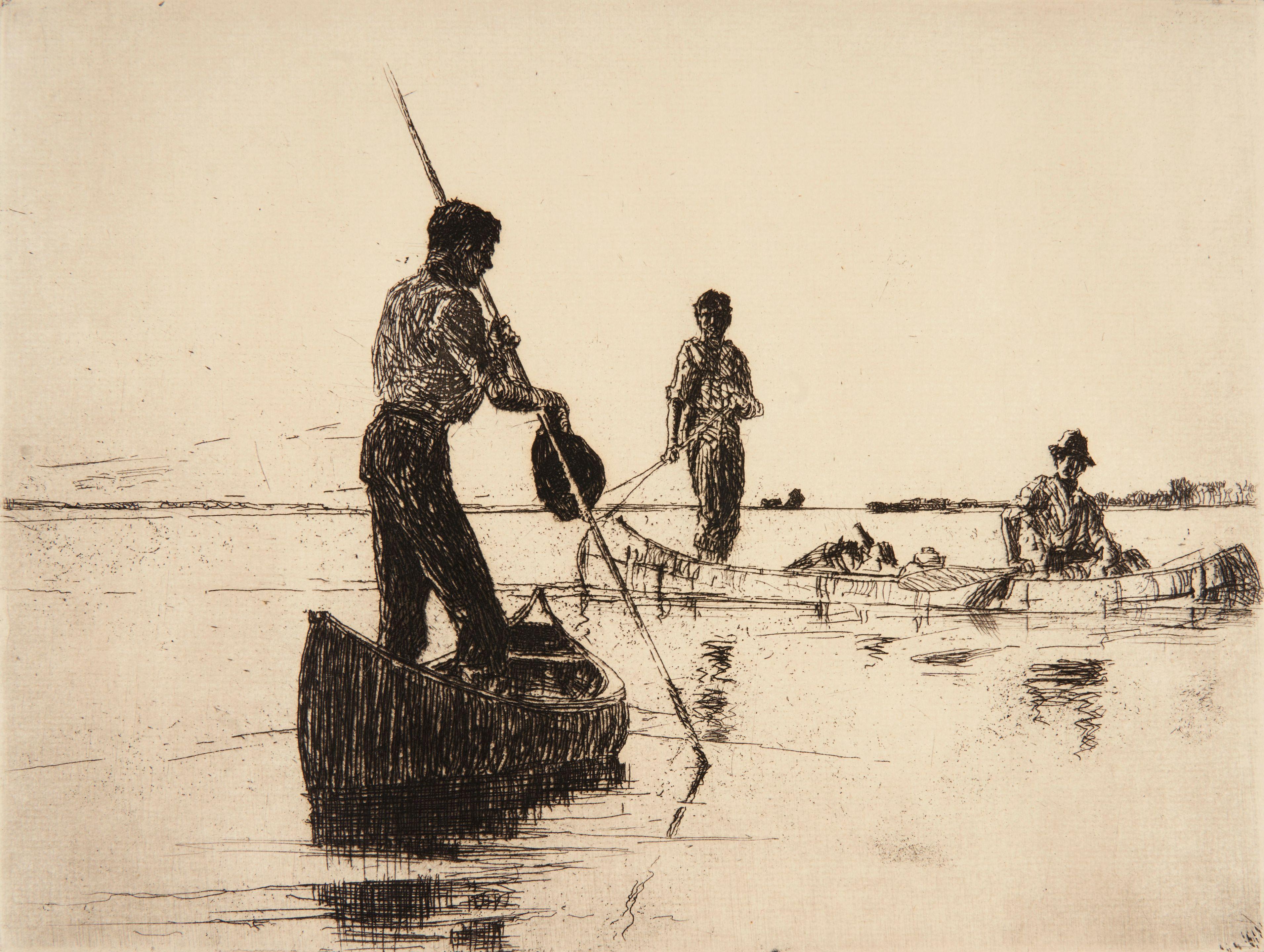 Frank Weston Benson - Two Canoes