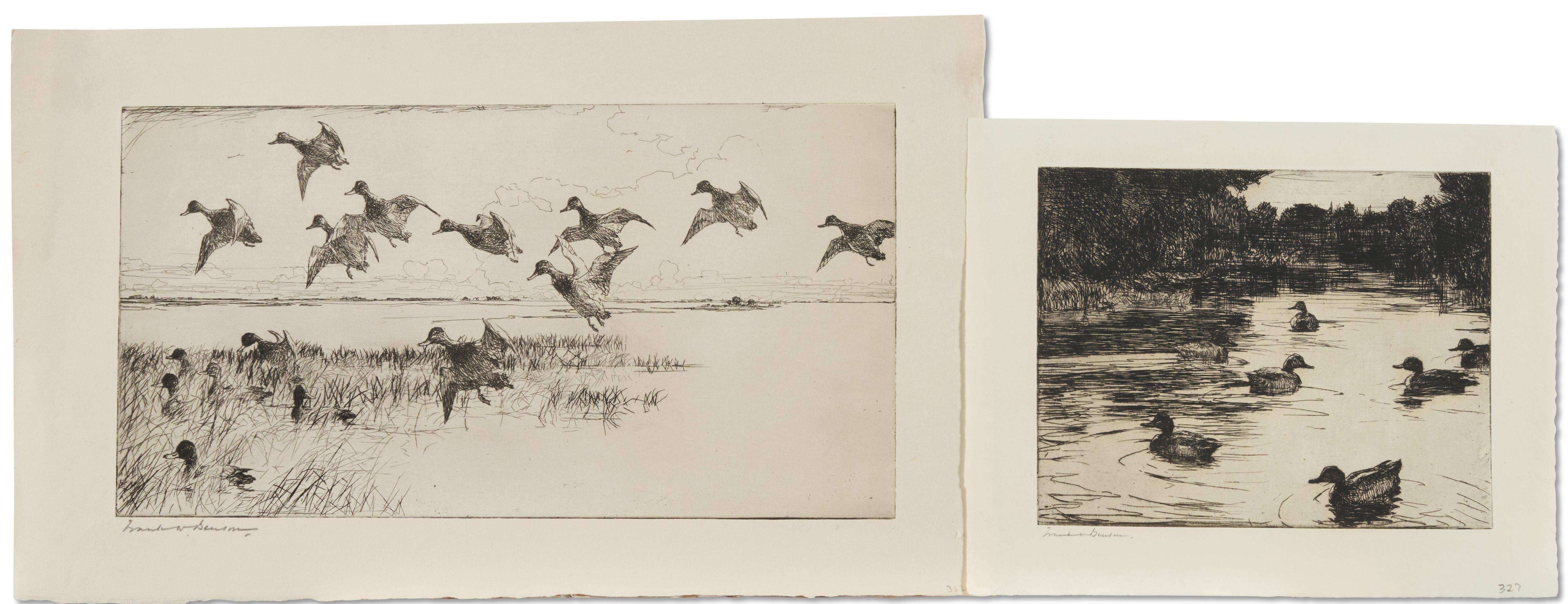 Frank Weston Benson - Two Waterfowl Prints, including: