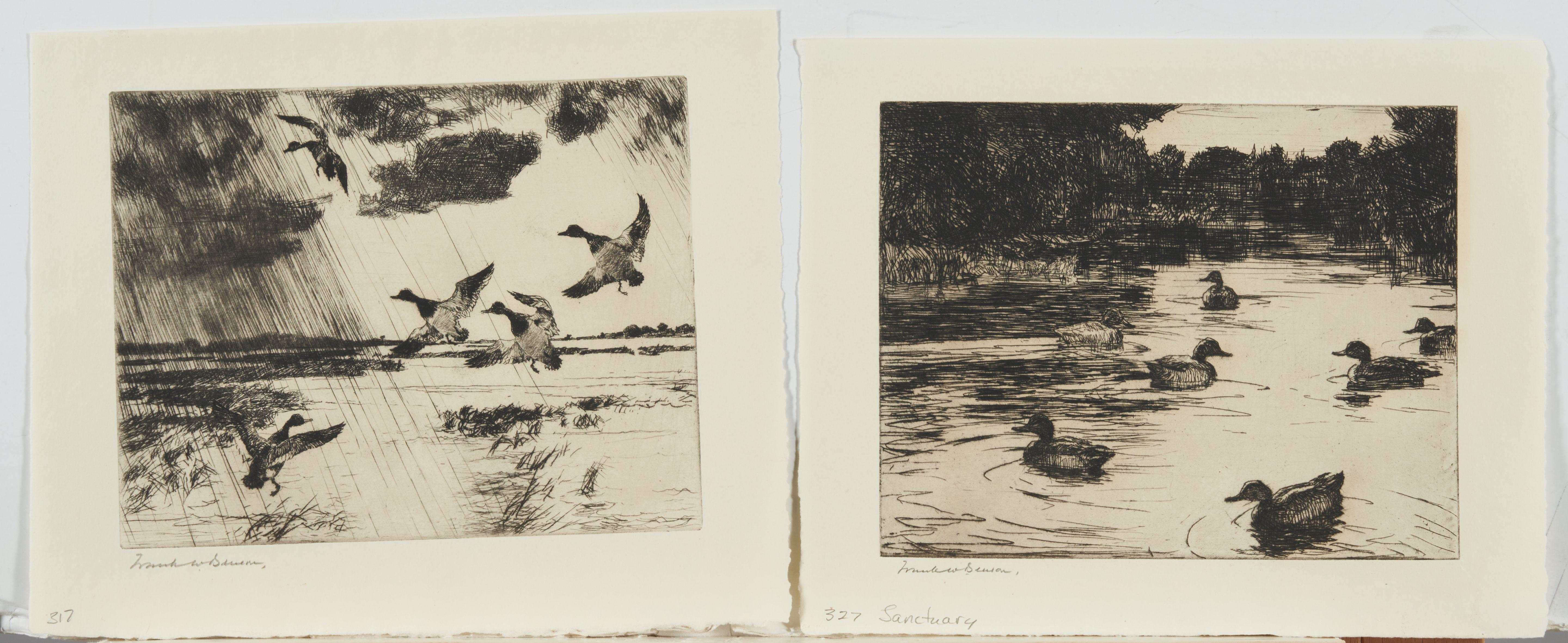 Frank Weston Benson - Two Waterfowl Prints