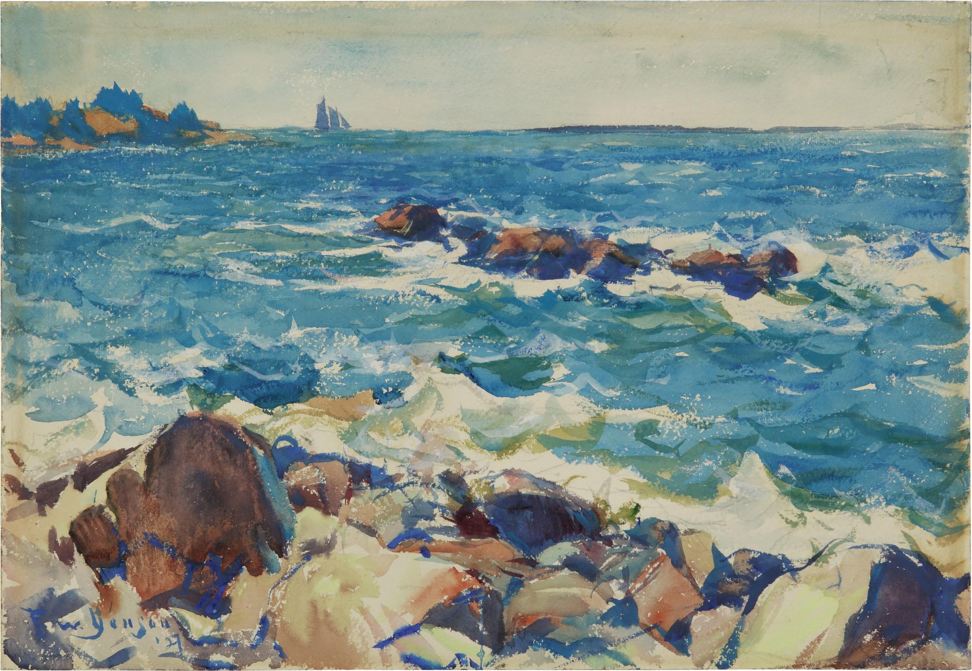 Frank Weston Benson - Vinalhaven (View from Wooster Farm, North Haven Island, Maine)