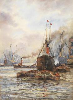 Frank William Scarbrough - \'Morning Woolwich, London\'