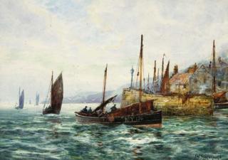 Frank William Scarbrough - Return from the fishing, Pittenween, Fife