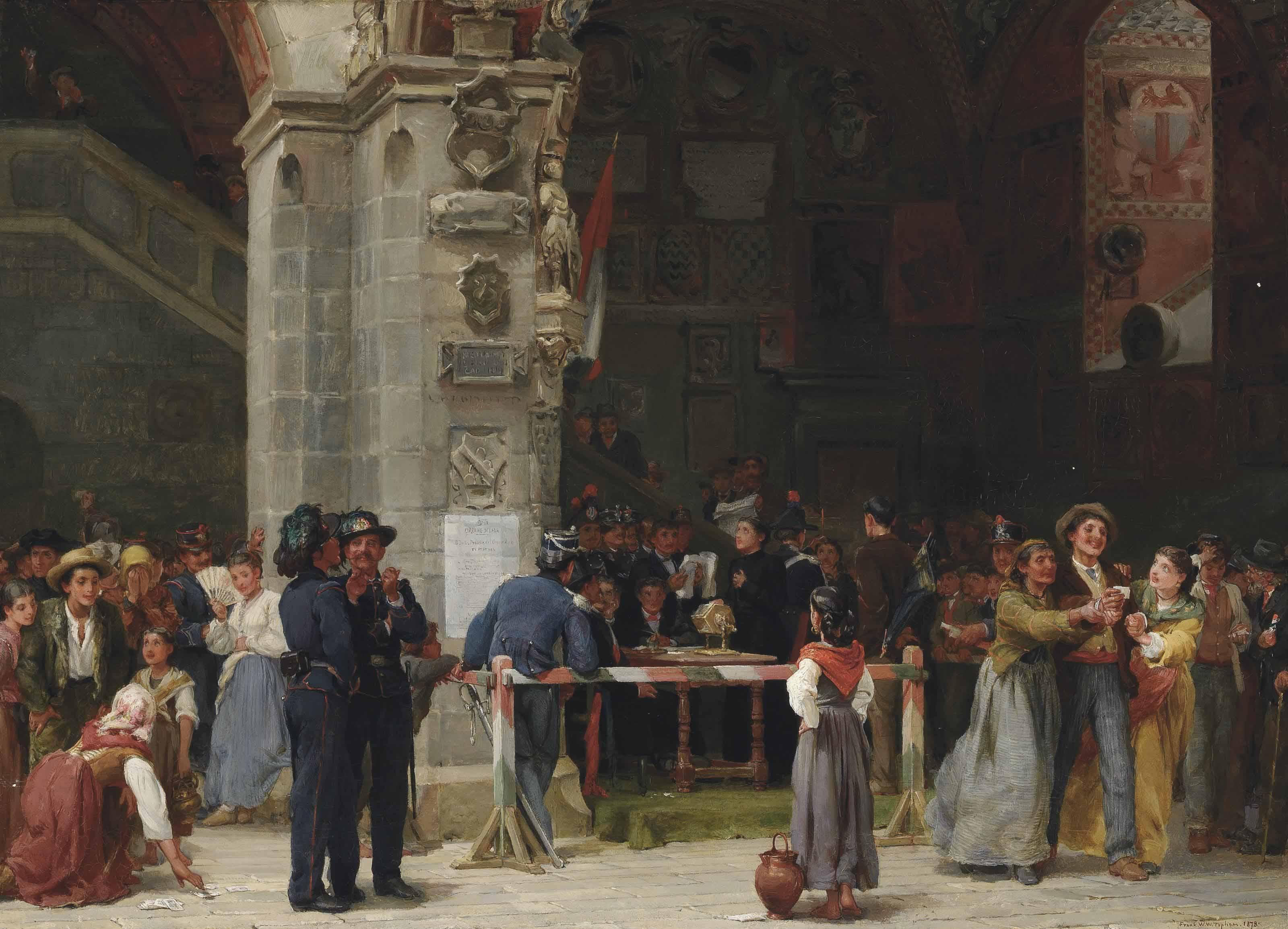 Frank William Warwick Topham - Drawing For Military Service - Modern Italy