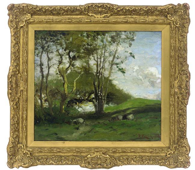 Franklin de Haven - A wooded landscape