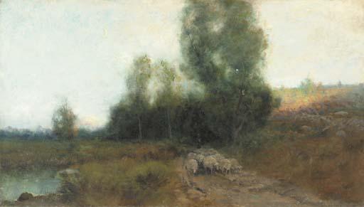 Franklin De Haven - Sheep at Twilight